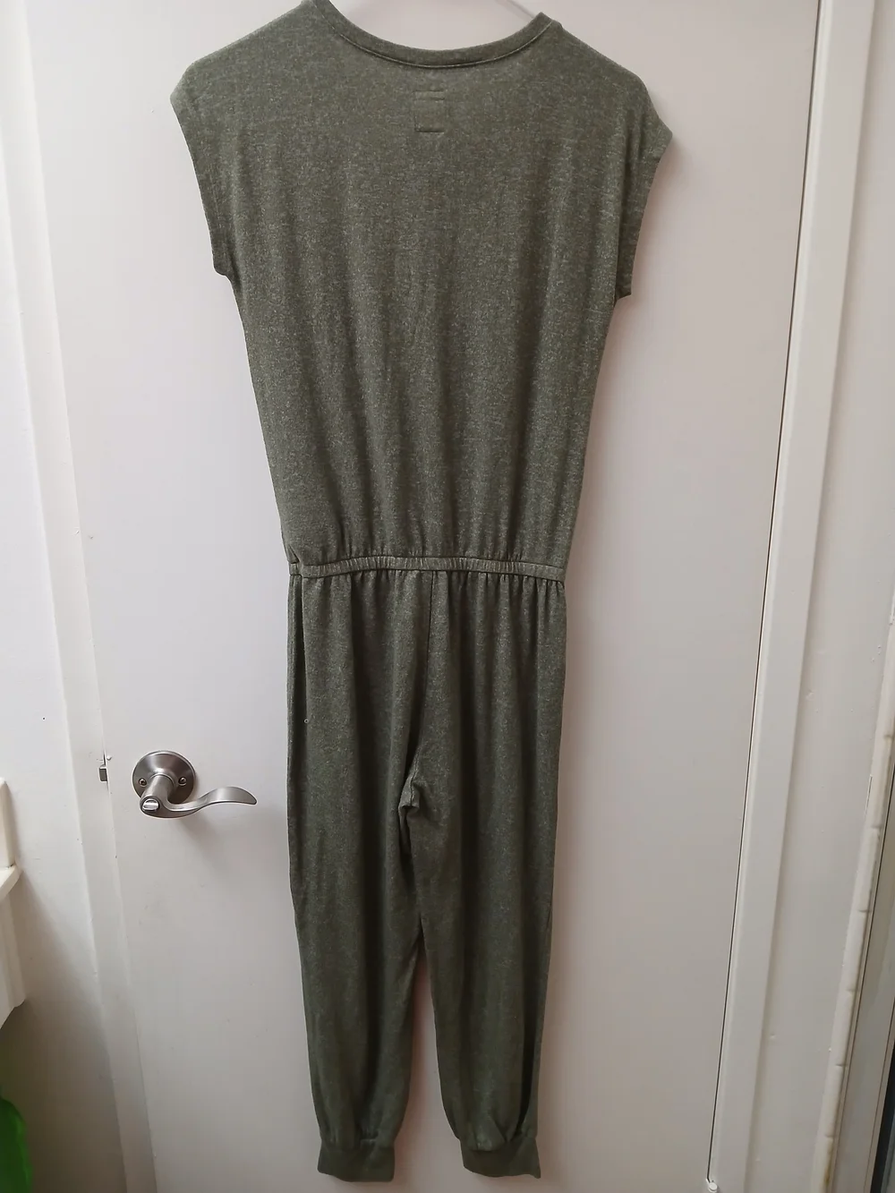 Casual Olive Green Kids  Jumpsuit with Drawstring Waist
